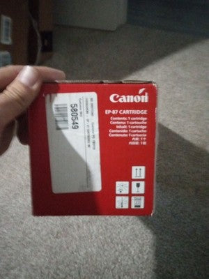 Canon EP-87 Black Toner Cartridge, Standard Yield (7433A005AA) EP87BK Sealed