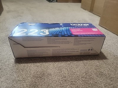 GENUINE Brother - TN223M 1,300 Page Standard-Yield Toner Cartridge - Magenta