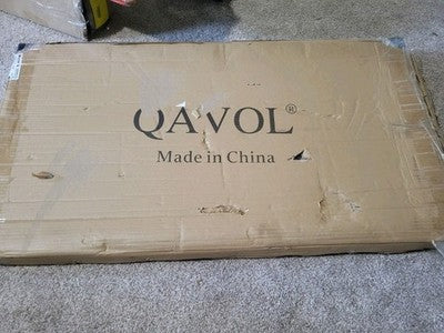 QAVOL 35X18 Inches High End Light Luxury Serving Tray Black