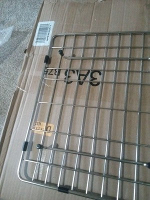 Sarlai Sink Protectors Grid, Stainless, 24-1/9" x 12-3/5" with Grid Grate Rack