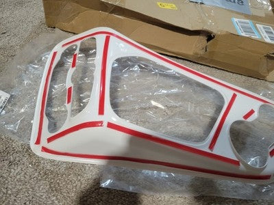 ✅ Console Gear Shift Panel Cover Trim for Dodge Challenger 2015-23 White