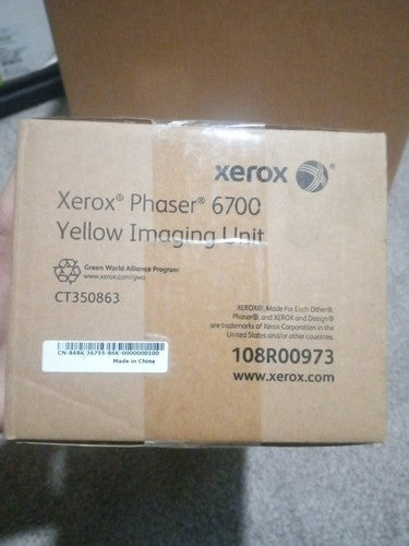 New Sealed Xerox 108R00973 YELLOW Imaging Unit For Phaser 6700