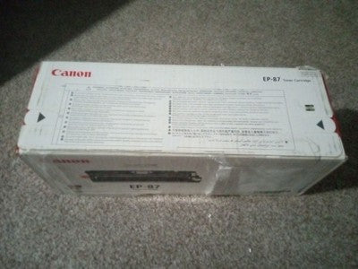 Canon EP-87 Black Toner Cartridge, Standard Yield (7433A005AA) EP87BK Sealed