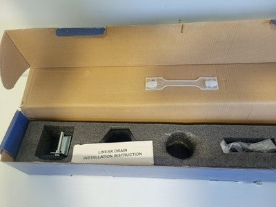 DLONE 24-inch Linear Shower Drain AISI 304 Stainless Steel Matte Black 24"
