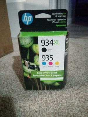 BRAND NEW Genuine HP 934XL/935 (N9H66FN#140) Black Tri-Color Combo Pack 12/2024