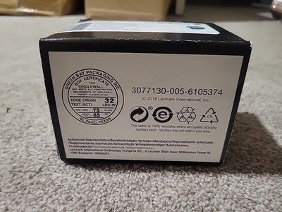NEW SEAL! GENUINE Lexmark C540A1KG Black Toner Cartridge C540 X544 FREE SHIP