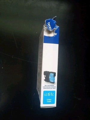 Brother LC 61 Cyan Ink Cartridge Standard (LC61CS) 739233 New Exp 2025