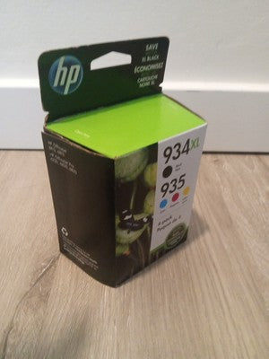 Genuine 4-Pack HP 934XL Black & 935 Cyan/Magenta,/Yellow N9H66FN Sealed 12/2020