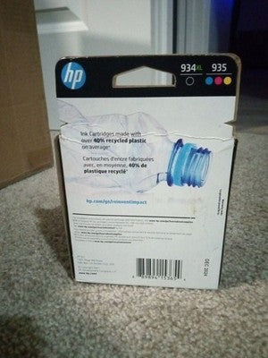 BRAND NEW Genuine HP 934XL/935 (N9H66FN#140) Black Tri-Color Combo Pack 12/2024
