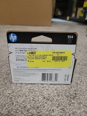 Genuine HP 934 Black Ink Cartridge NEW SEALED FREE SHIPPING EXP 07/2025