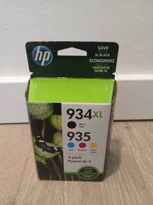Genuine 4-Pack HP 934XL Black & 935 Cyan/Magenta,/Yellow N9H66FN Sealed 12/2020