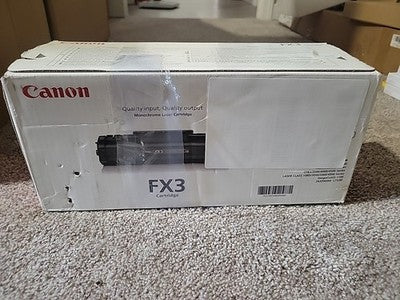 Canon FX3 FX-3 Genuine Toner Cartridge NEW But Beat Box