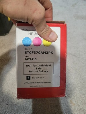 NEW HP (305A) Magenta/Cyan Toner Cartridge STAPLES
