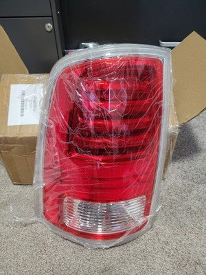 LED Tail Lights Compatible with 2013-2018 Dodge Ram Chrome Red Left Driver Side