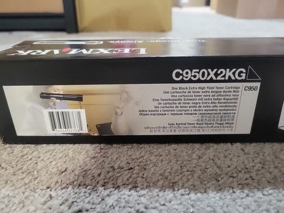 LEXMARK C950X2KG BLACK BRAND NEW IN LEXMARK RETAIL BOX  CT201644