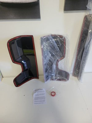 Smoked Tail Light & 3rd Brake Light Covers for 2022-2026 Chevy Silverado Set ABS