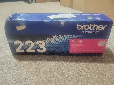 GENUINE Brother - TN223M  1,300 Page Standard-Yield Toner Cartridge - Magenta