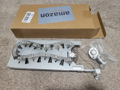 Dryer Heating Element Kit for Whirlpool GEW9200LW1 GEQ9800PW2 GEW9868KT2