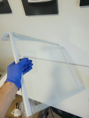 Samsung Left Fixed Refrigerator Glass Shelf DA97-20044A Fits RF28R7351SR Assembl