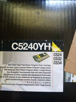 Genuine Lexmark -C5240YH Yellow High-Yield Toner - NEW SEALED
