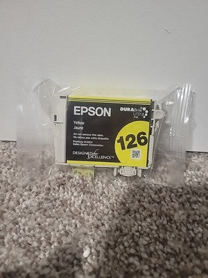 Genuine Epson 126 Yellow DURABrite Ultra Ink Sealed Open Box T1264