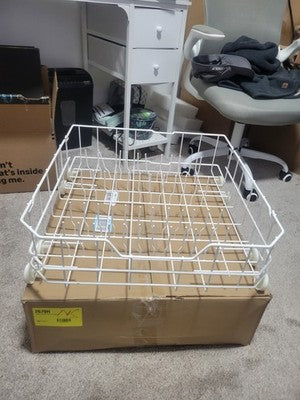 WD28X10384 Lower Rack Assembly for GE Dishwashers Rack Replacement WD28X10166