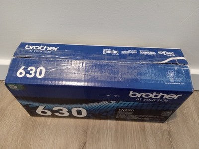 Genuine Brother TN630 Black Toner Cartridge Factory Sealed Open Box