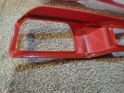 For 2018-2025 Jeep Wrangler Red Center Console Gear Shift Cup Holder Panel Cover