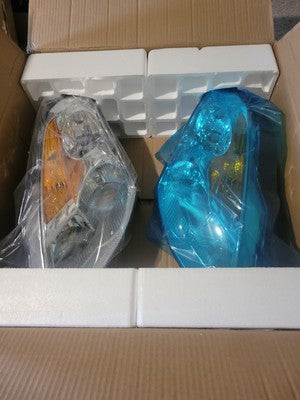 Chrome Headlights For 2007 2008 2009 Altima 4-Door Sedan Amber Corner Headlamps