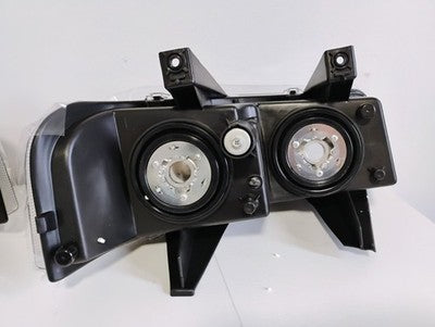 For 2003-2024 Chevy Express|GMC Savana 1500 2500 3500 Black Headlight Upper Lamp