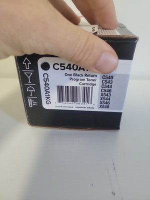 NEW SEAL! GENUINE Lexmark C540A1KG Black Toner Cartridge C540 X544 FREE SHIP