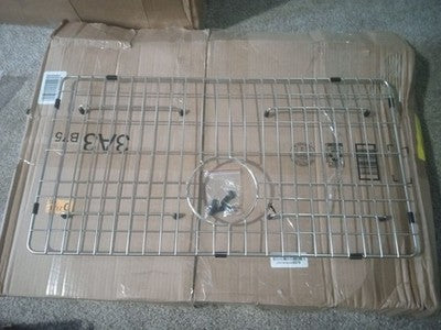 Sarlai Sink Protectors Grid, Stainless, 24-1/9" x 12-3/5" with Grid Grate Rack
