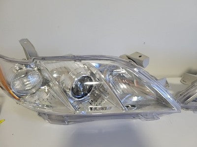 07-09 Toyota Camry Headlights Pair Chrome Clear Set Non-Hybrid TO2502168