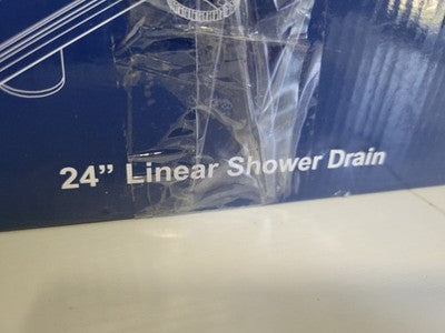 DLONE 24-inch Linear Shower Drain AISI 304 Stainless Steel Matte Black 24"