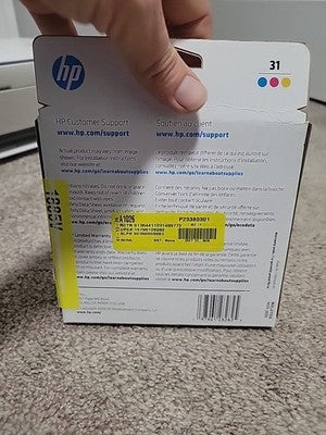 Genuine HP 31 3-Pack Cyan, Magenta, Yellow Ink Bottles 9C228AN EXPIRATION 11/25