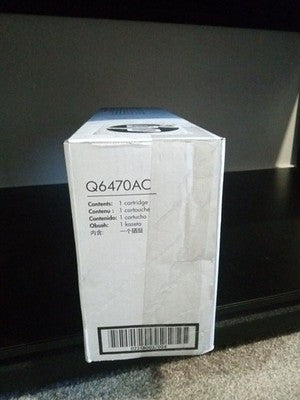 Genuine HP Q6470AC Black Toner Cartridge HP LaserJet CP3505, 3600, 3800
