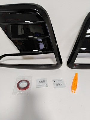 Fog Light Cover Trim Eyebrows Trim for 2025-2026 Tesla Model Y Juniper Glossy