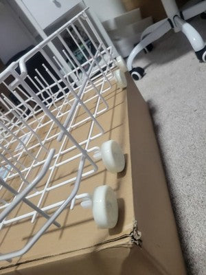 WD28X10384 Lower Rack Assembly for GE Dishwashers Rack Replacement WD28X10166