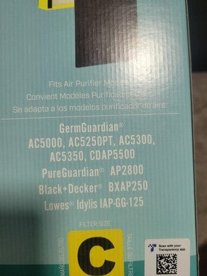Genuine GERM GUARDIAN FLT4825 True Hepa Filter B