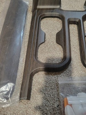 3X Center Console & Panel Decor Trim for Chevrolet Silverado 2022+ Wood Grain