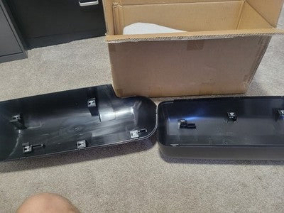 Door Mirror Black Cover fit for 2013-2022 Peterbilt 579 Truck Pair, Black