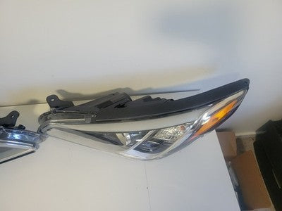 2015-2017 Hyundai Sonata Halogen Headlights Pair Black Hous Set HY2503183 Left