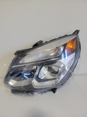 Driver Side Projector Headlight Chrome Assy For 2016-17 Chevy Equinox Halogen