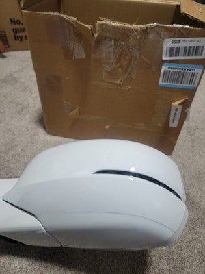 Gloss White Left Side Mirror Heated 6Pin Amber Signal For Honda Accord 2013-2017