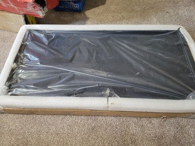 QAVOL 35X18 Inches High End Light Luxury Serving Tray Black