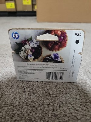 Genuine HP 934 Black Ink Cartridge NEW SEALED FREE SHIPPING EXP 08/2022