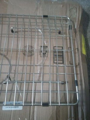 Sarlai Sink Protectors Grid, Stainless, 24-1/9" x 12-3/5" with Grid Grate Rack