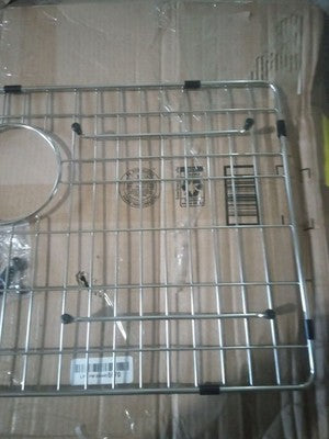 Sarlai Sink Protectors Grid, Stainless, 24-1/9" x 12-3/5" with Grid Grate Rack