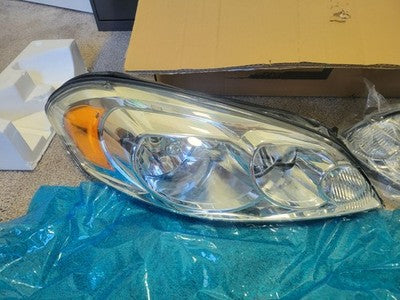 Headlight Assembly For 06-13 Chevy Impala 06-07 Monte Carlo Chrome Headlamp Pair