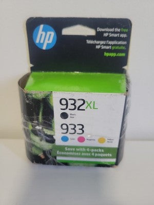 HP 932XL Black & 933 Color Ink Cartridges Combo OEM New Open Box EXP 11/24